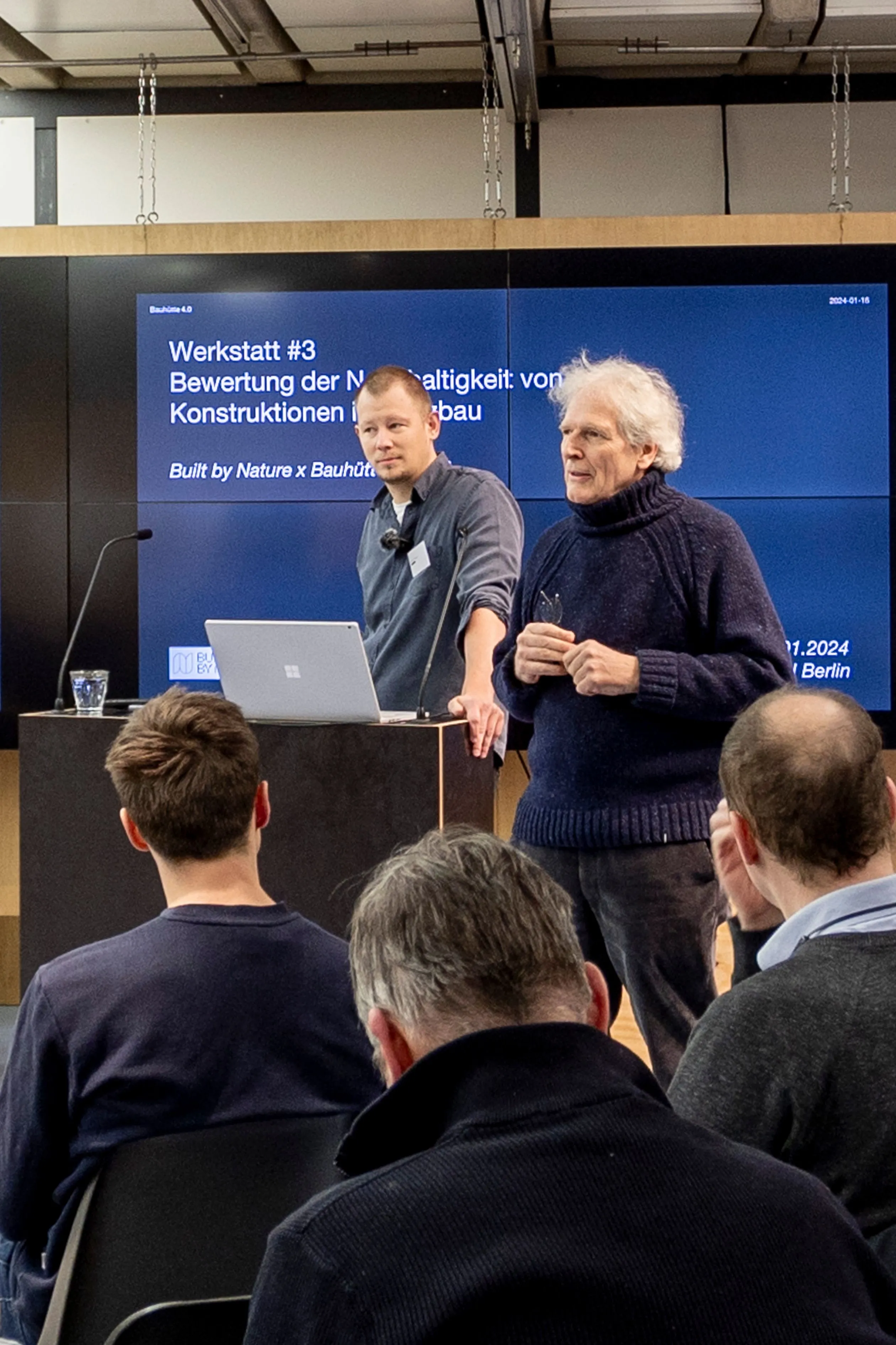 Prof. Raoul Bunschoten und Daniel Dieren bei dem Workshop